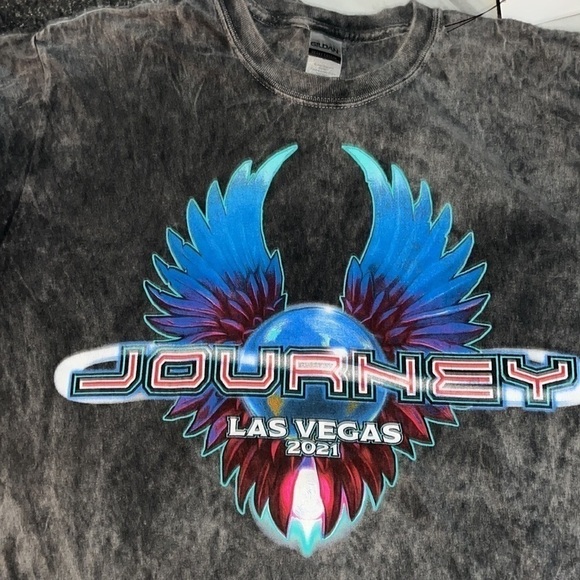 JOURNEY Concert T-Shirt / Merchandise XL Women's Gray Las Vegas Virgin Theater - Picture 2 of 7